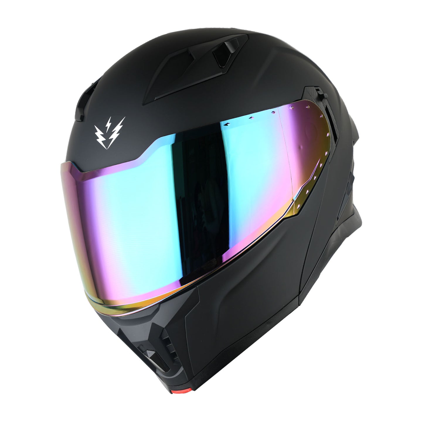 1Storm Motorcycle Modular Flip up Dual Visor Helmet Street Bike Sun Shield Full Face with One Extra Clear Shield: KT928
