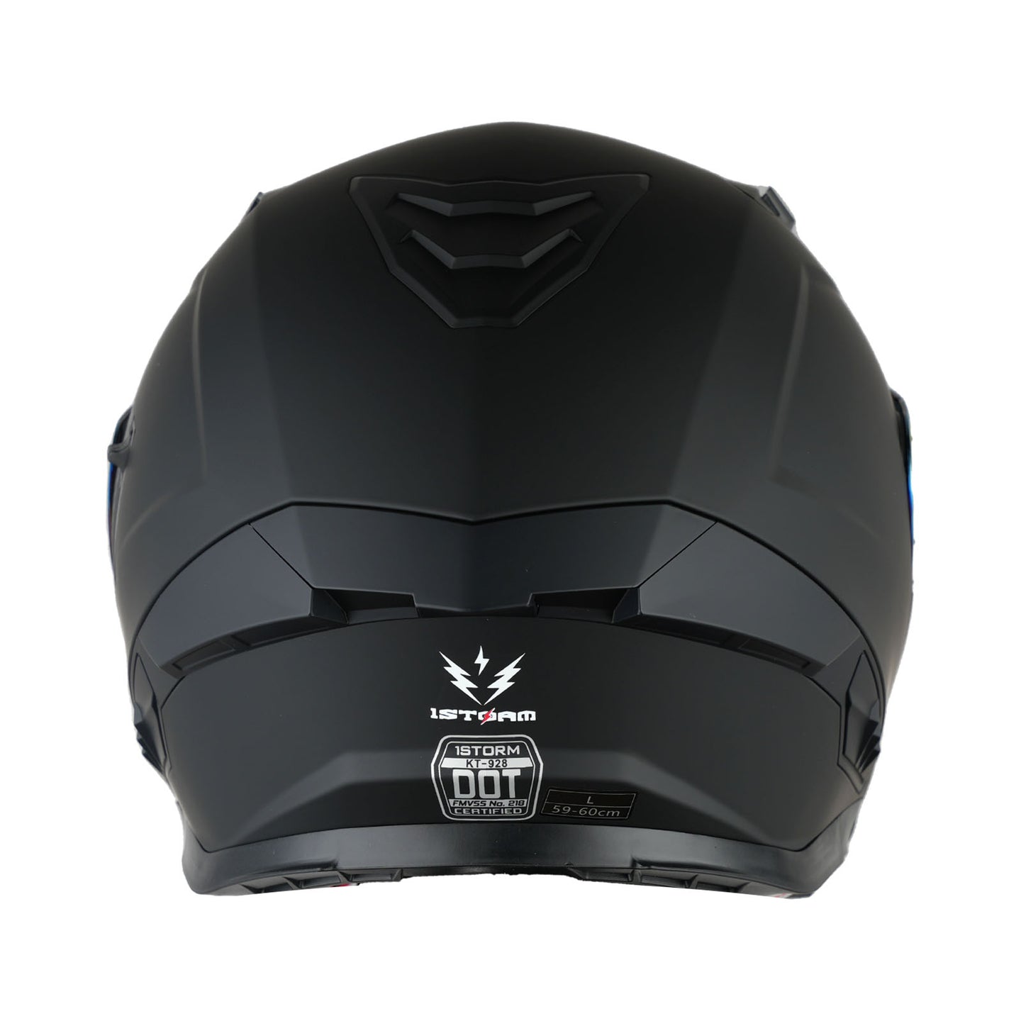 1Storm Motorcycle Modular Flip up Dual Visor Helmet Street Bike Sun Shield Full Face with One Extra Clear Shield: KT928