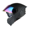 1Storm Motorcycle Modular Flip up Dual Visor Helmet Street Bike Sun Shield Full Face with One Extra Clear Shield: KT928