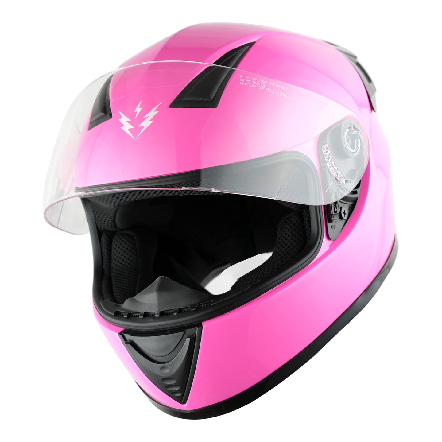 1Storm Motorcycle Youth Kids Street Dirt Bike ATV BMX MX Go Cart Karting Full Face Helmet with LED Tail Light: LED-B15