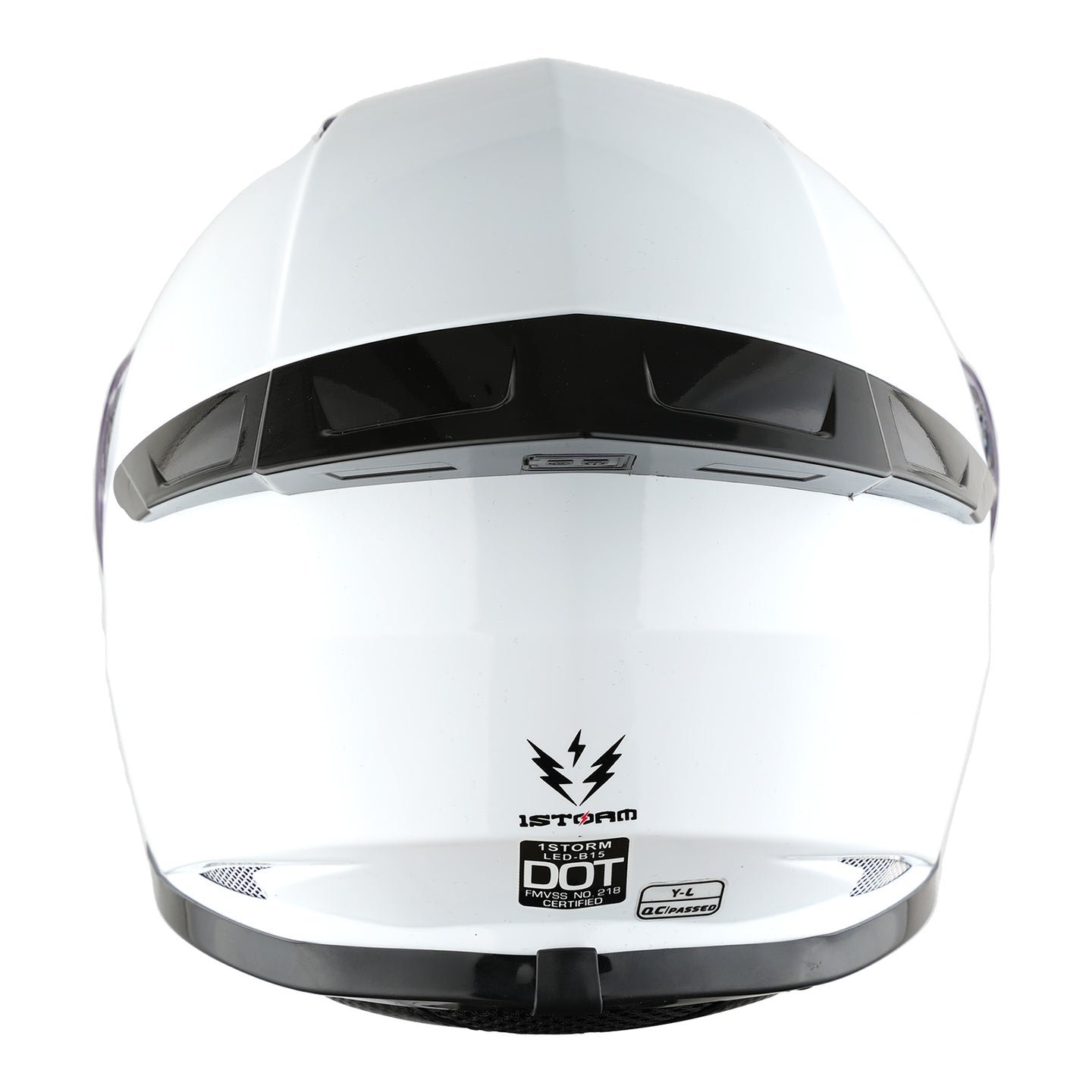 1Storm Motorcycle Youth Kids Street Dirt Bike ATV BMX MX Go Cart Karting Full Face Helmet with LED Tail Light: LED-B15