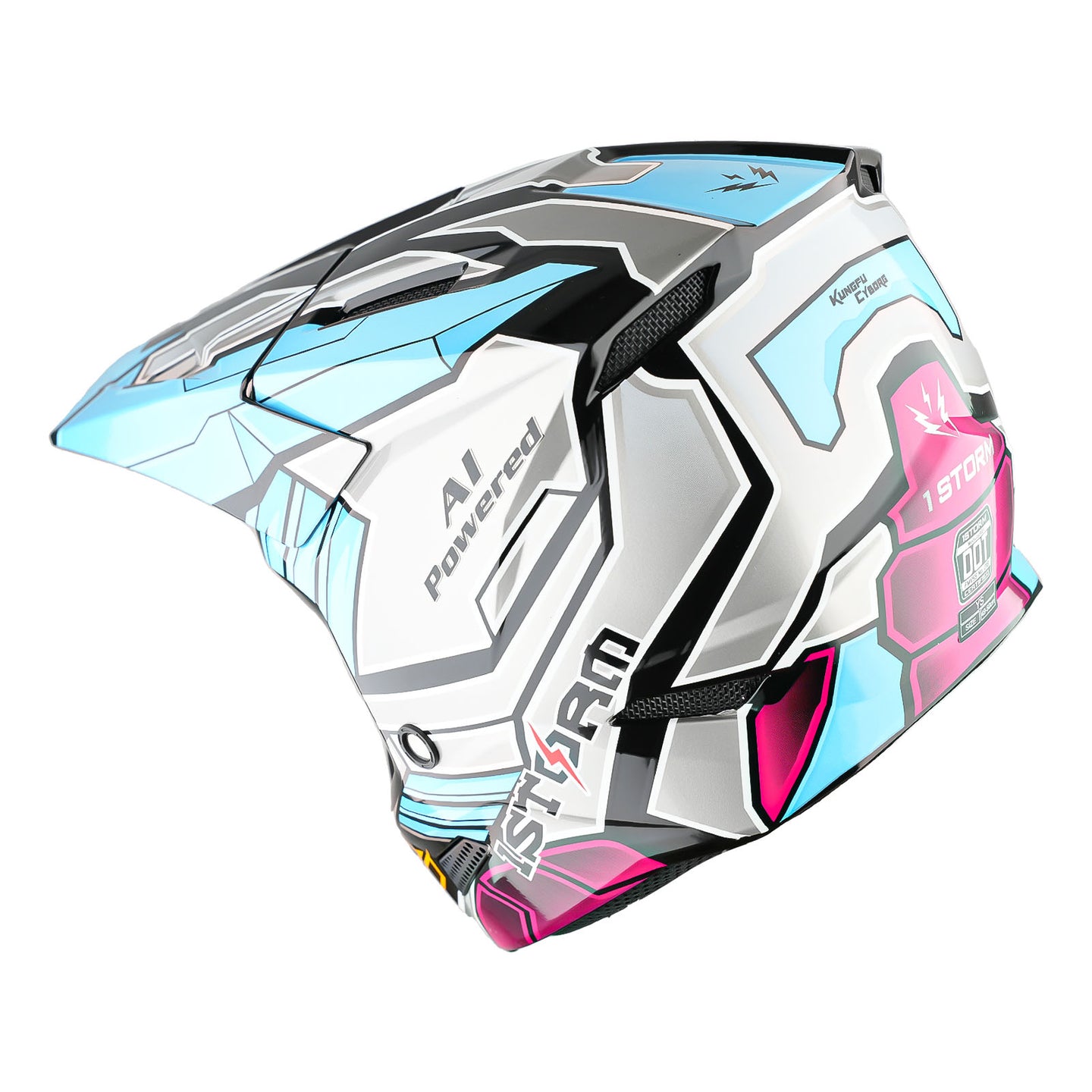 1Storm Youth Motocross Helmet Kids ATV Helmet T602 BMX MX Dirt Bike Go Kart Teenager