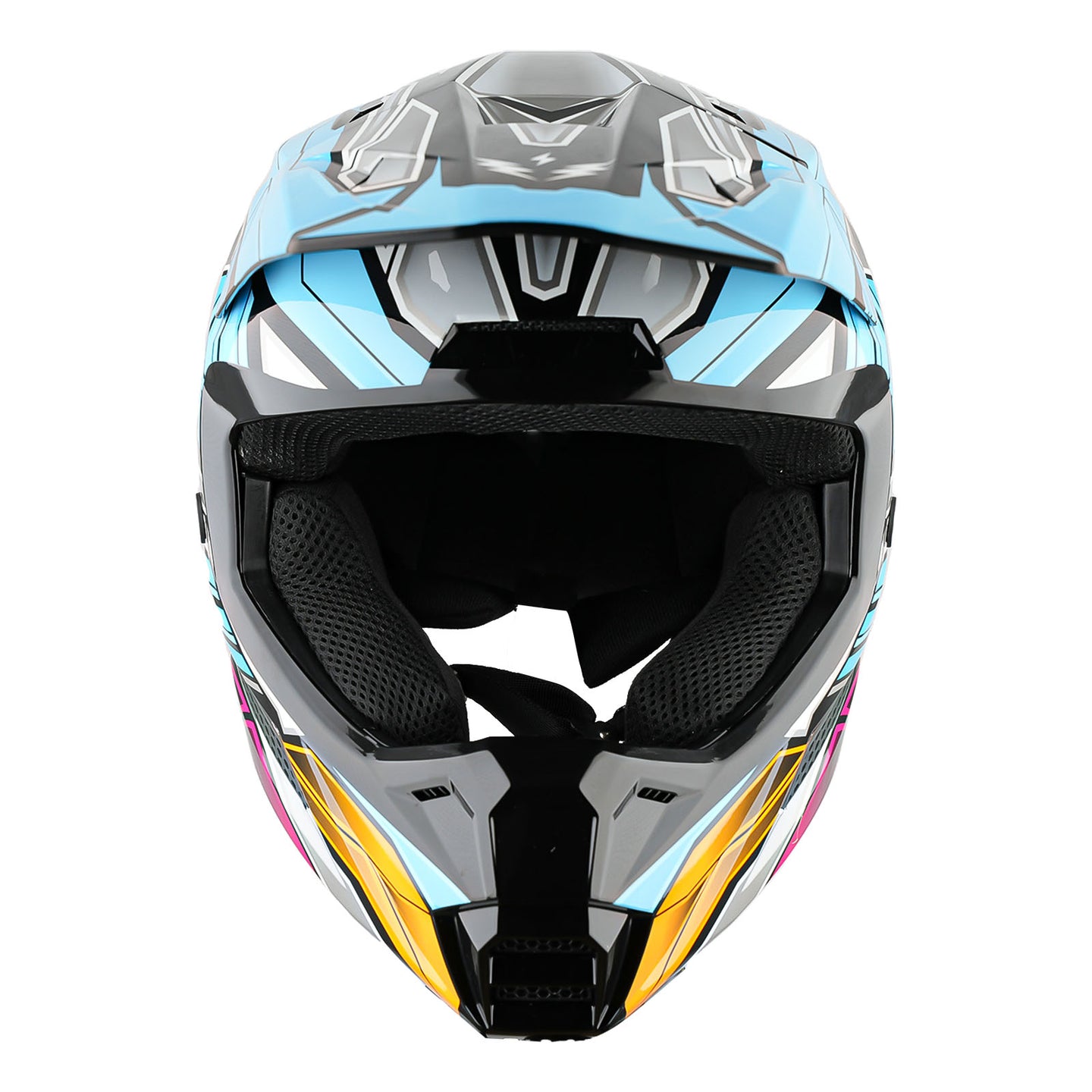 1Storm New Youth Kids BMX MX Bike Helmet Motocross Helmet Teenager T602 + Goggles + Gloves Bundle