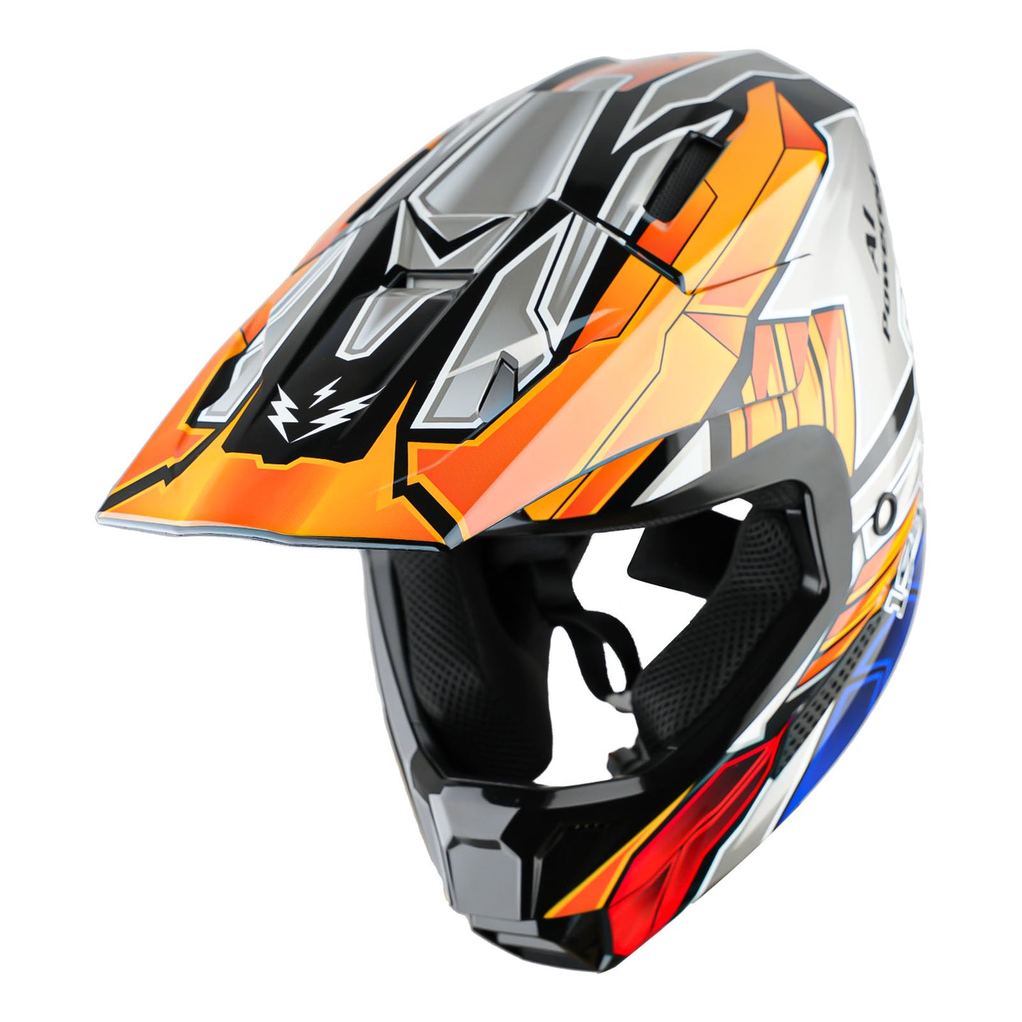 1Storm New Youth Kids BMX MX Bike Helmet Motocross Helmet Teenager T602 + Goggles + Gloves Bundle