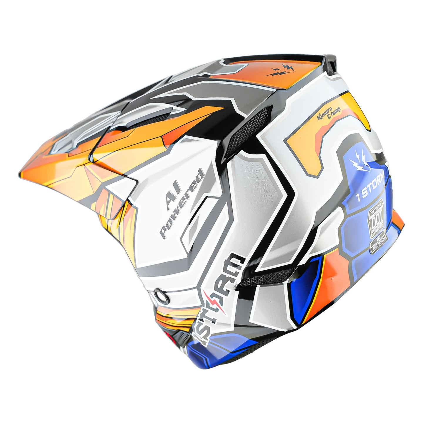 1Storm New Youth Kids BMX MX Bike Helmet Motocross Helmet Teenager T602 + Goggles + Gloves Bundle