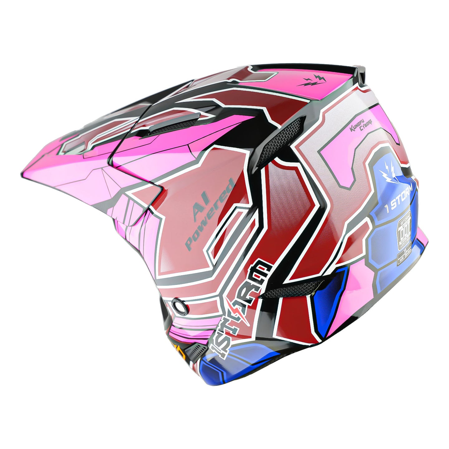 1Storm Youth Motocross Helmet Kids ATV Helmet T602 BMX MX Dirt Bike Go Kart Teenager