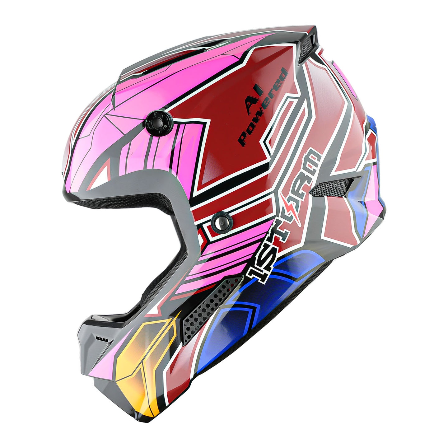 1Storm New Youth Kids BMX MX Bike Helmet Motocross Helmet Teenager T602 + Goggles + Gloves Bundle