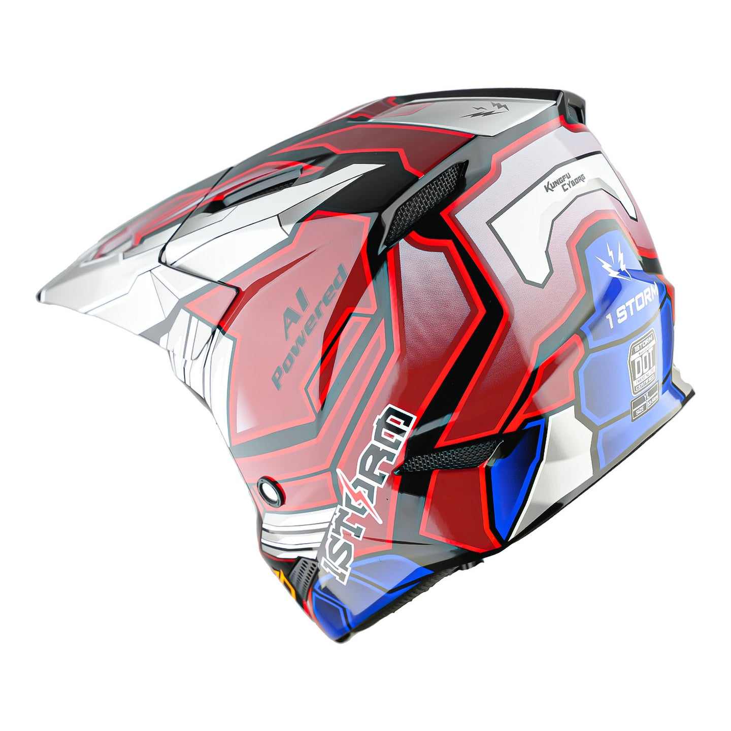 1Storm Youth Motocross Helmet Kids ATV Helmet T602 BMX MX Dirt Bike Go Kart Teenager