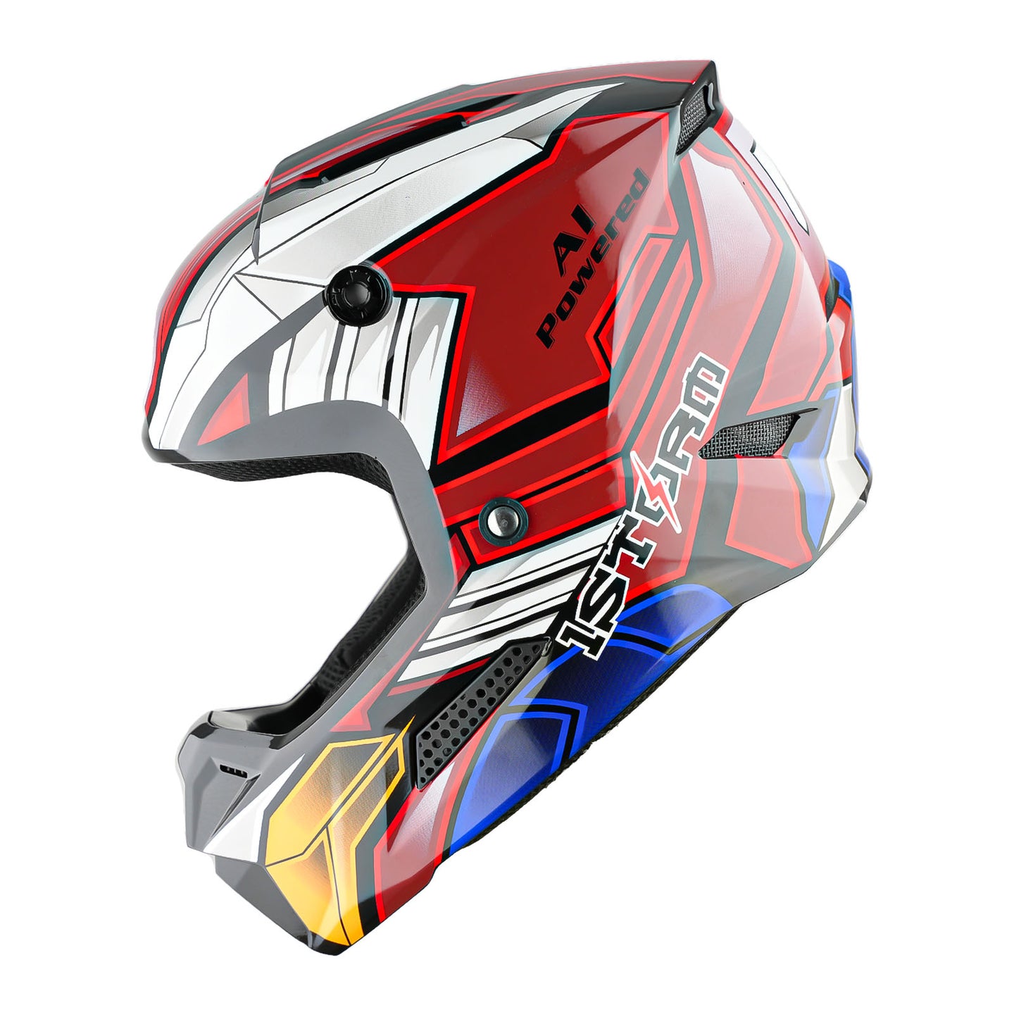 1Storm New Youth Kids BMX MX Bike Helmet Motocross Helmet Teenager T602 + Goggles + Gloves Bundle