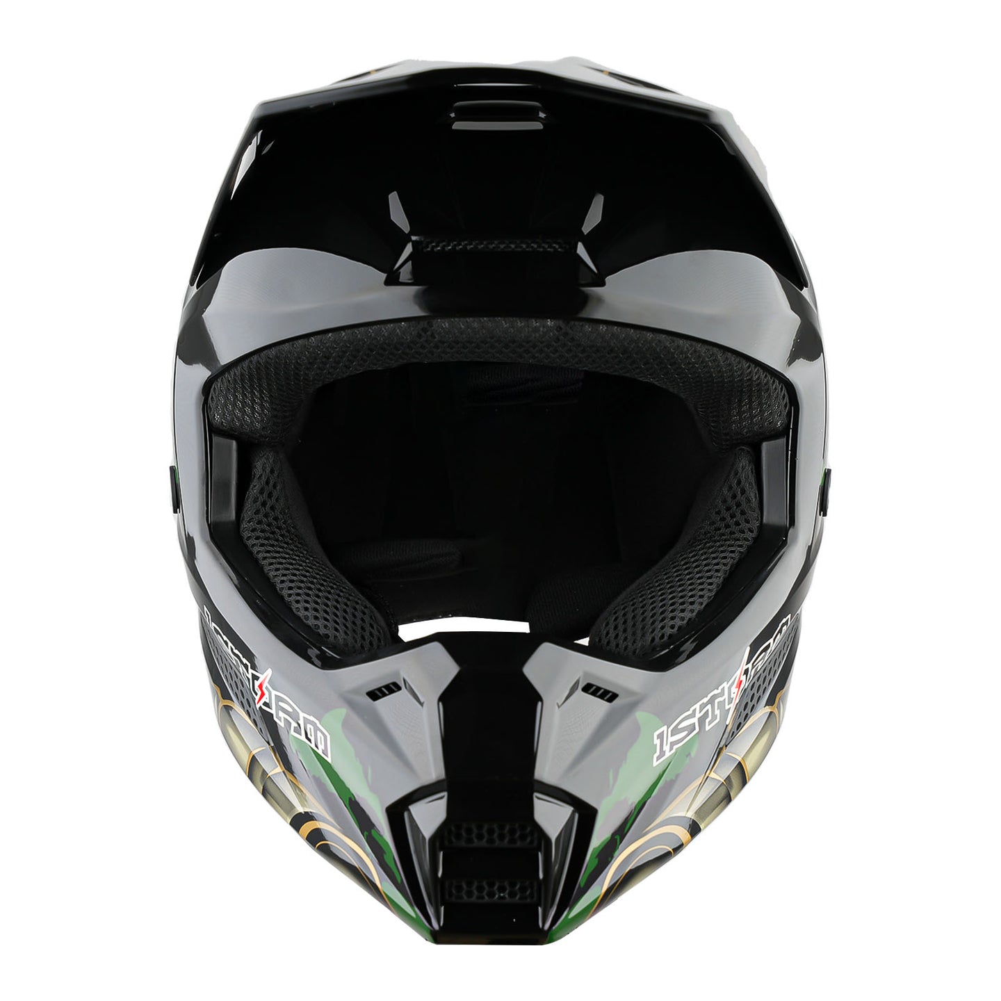 1Storm New Youth Kids BMX MX Bike Helmet Motocross Helmet Teenager T602 + Goggles + Gloves Bundle