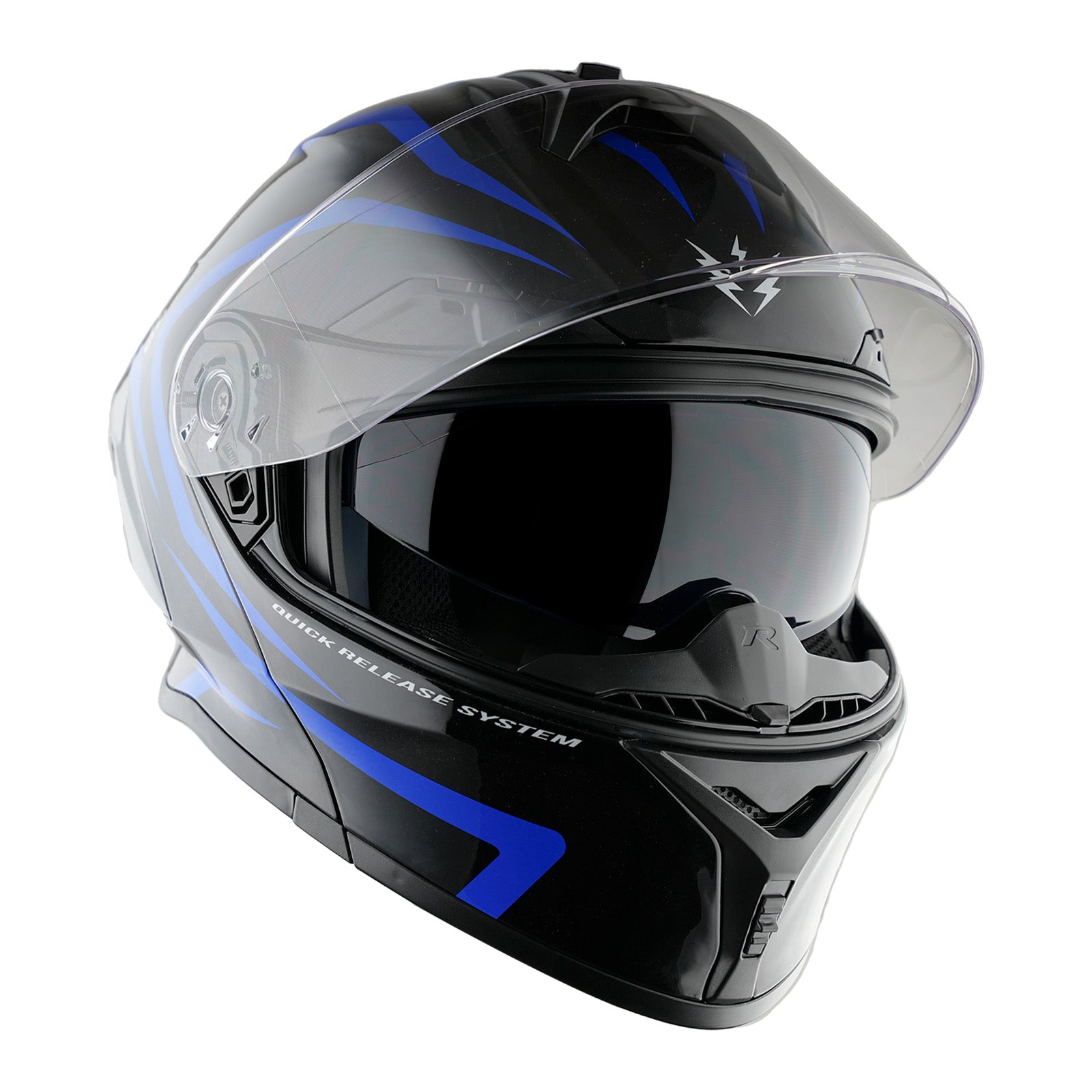 1Storm New Motorcycle Bike Modular Full Face Helmet Dual Visor Sun Shield: NOLED-X90