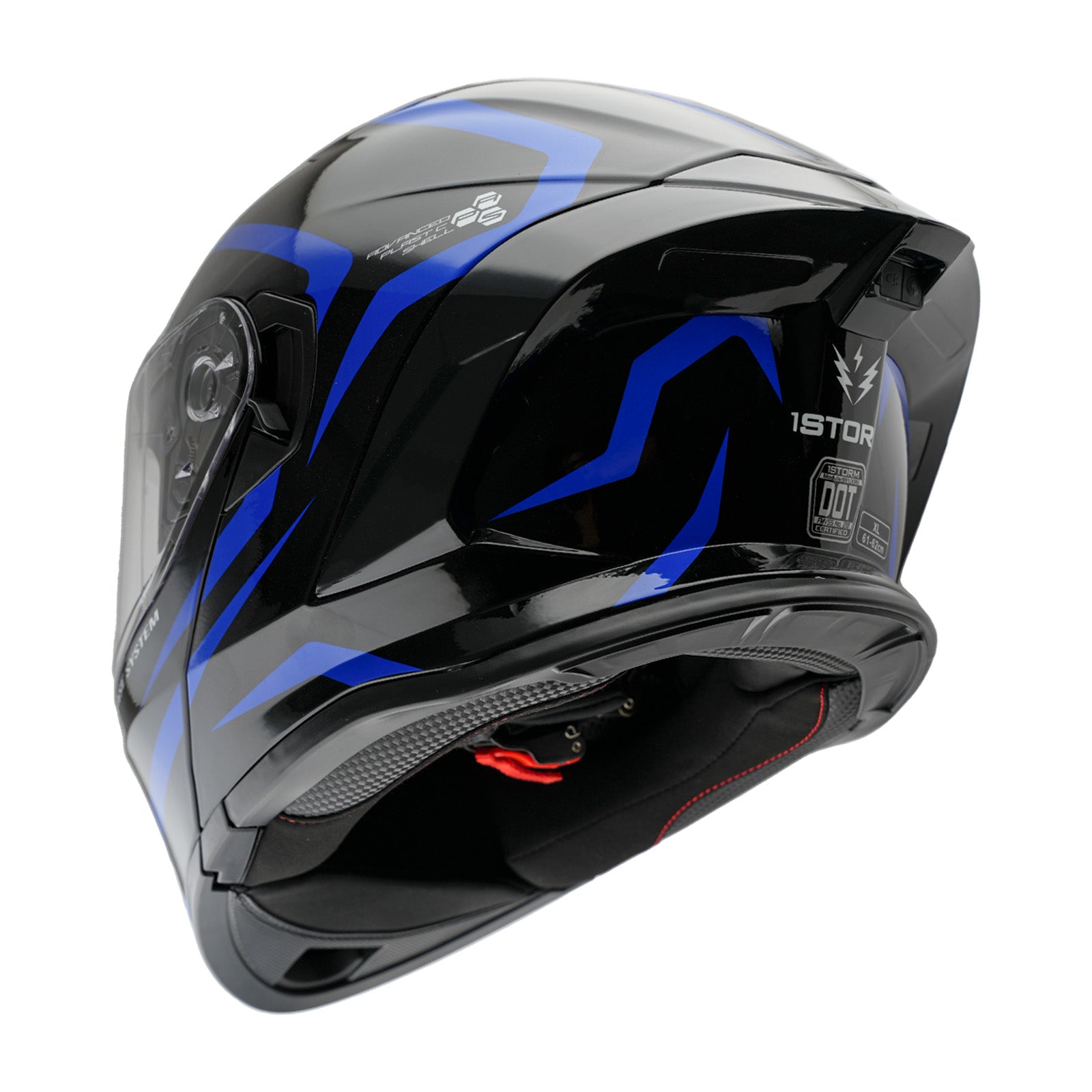 1Storm New Motorcycle Bike Modular Full Face Helmet Dual Visor Sun Shield: NOLED-X90