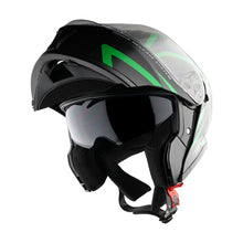 1Storm New Motorcycle Bike Modular Full Face Helmet Dual Visor Sun Shield with Rechargeable LED Tail Light: LED-X90