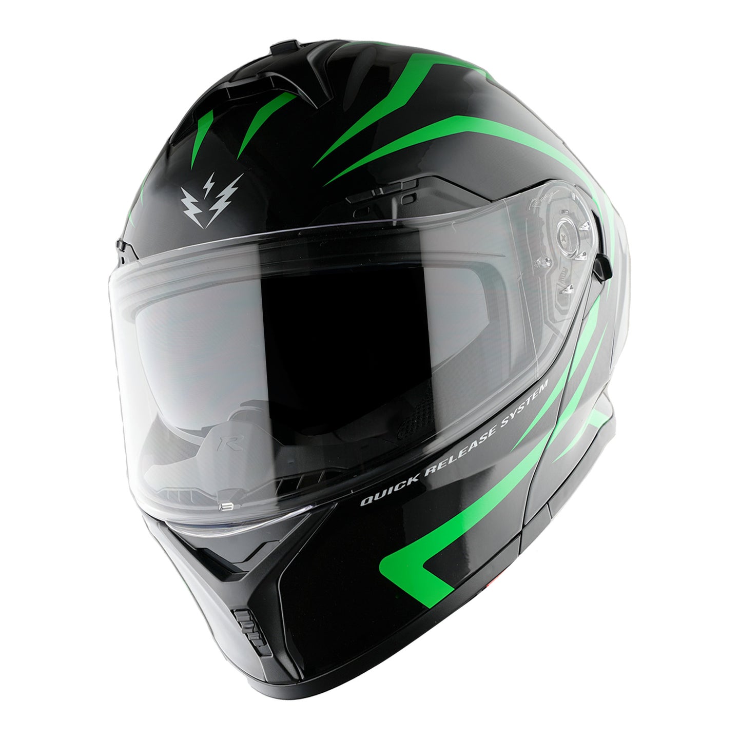 detachable full face helmet mt 1Storm New Motorcycle Bike Modular Full Face Helmet Dual Visor Sun Shield with Rechargeable LED Tail Light: LED-X90 Glossy Pink LED Light / L(59-60 cm