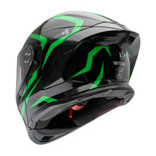 1Storm New Motorcycle Bike Modular Full Face Helmet Dual Visor Sun Shield with Rechargeable LED Tail Light: LED-X90