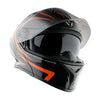 1Storm New Motorcycle Bike Modular Full Face Helmet Dual Visor Sun Shield with Rechargeable LED Tail Light: LED-X90