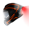 1Storm New Motorcycle Bike Modular Full Face Helmet Dual Visor Sun Shield with Rechargeable LED Tail Light: LED-X90