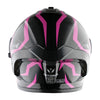 1Storm New Motorcycle Bike Modular Full Face Helmet Dual Visor Sun Shield with Rechargeable LED Tail Light: LED-X90