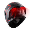 1Storm New Motorcycle Bike Modular Full Face Helmet Dual Visor Sun Shield with Rechargeable LED Tail Light: LED-X90