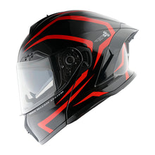 1Storm New Motorcycle Bike Modular Full Face Helmet Dual Visor Sun Shield with Rechargeable LED Tail Light: LED-X90