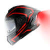 1Storm New Motorcycle Bike Modular Full Face Helmet Dual Visor Sun Shield with Rechargeable LED Tail Light: LED-X90