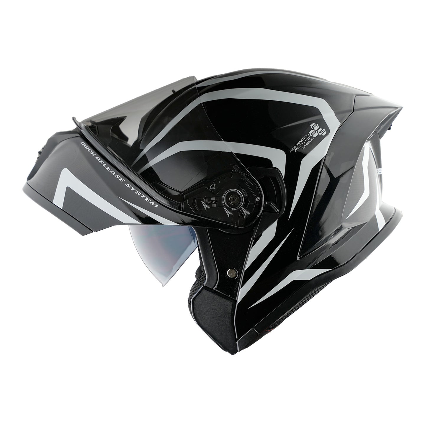 1Storm New Motorcycle Bike Modular Full Face Helmet Dual Visor Sun Shield with Rechargeable LED Tail Light: LED-X90 Arrow White LED Light / L(59-60 cm 1Storm New Motorcycle Bike Modular Full Face Helmet Dual Visor Sun Shield with Rechargeable LED Tail Light: LED-X90 Arrow White LED Light / L(59-60 cm