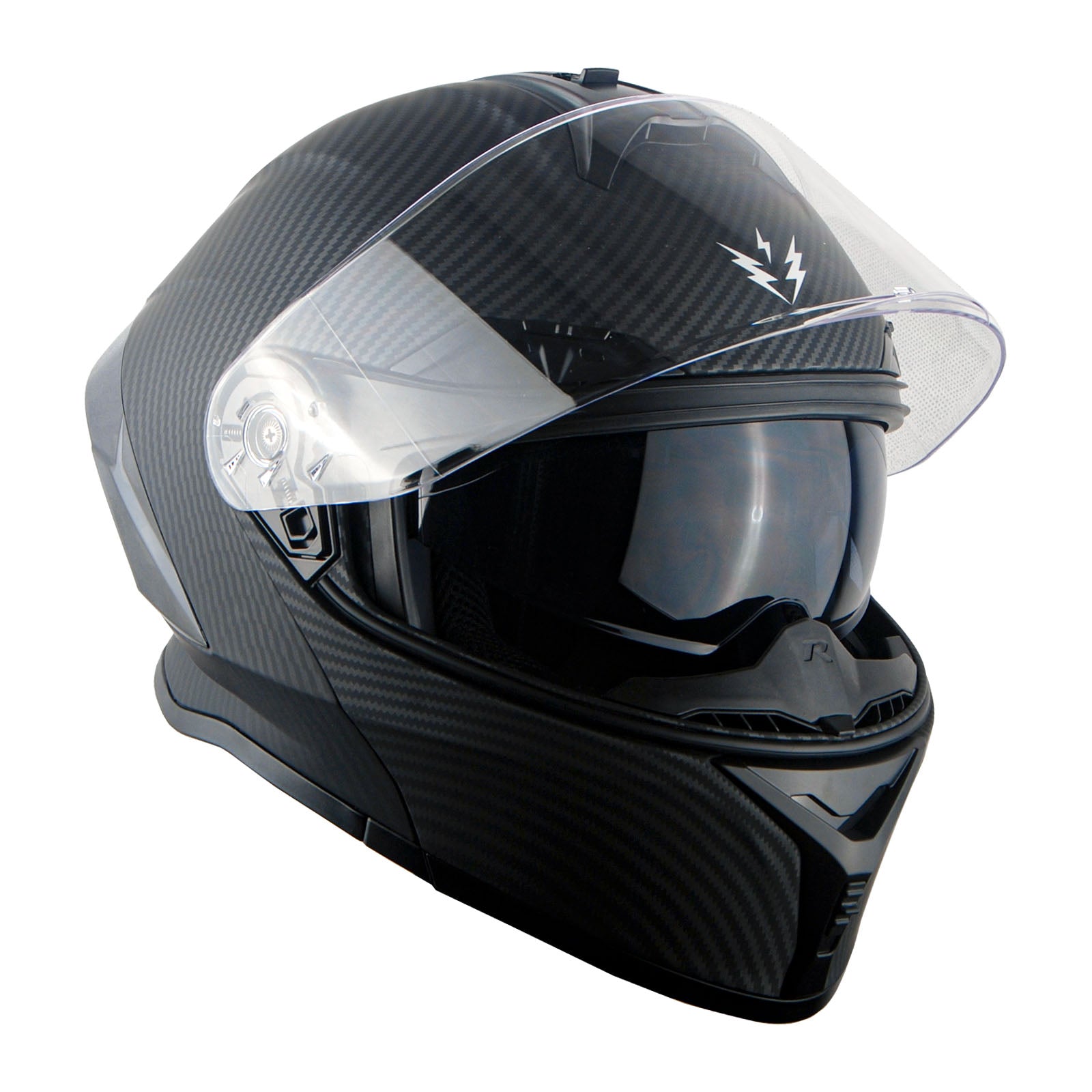 1Storm New Motorcycle Bike Modular Full Face Helmet Dual Visor Sun Shield: NOLED-X90