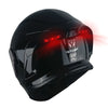 1Storm New Motorcycle Bike Modular Full Face Helmet Dual Visor Sun Shield with Rechargeable LED Tail Light: LED-X90