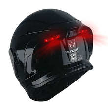 1Storm New Motorcycle Bike Modular Full Face Helmet Dual Visor Sun Shield with Rechargeable LED Tail Light: LED-X90