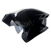 1Storm New Motorcycle Bike Modular Full Face Helmet Dual Visor Sun Shield with Rechargeable LED Tail Light: LED-X90