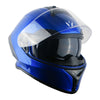 1Storm New Motorcycle Bike Modular Full Face Helmet Dual Visor Sun Shield with Rechargeable LED Tail Light: LED-X90