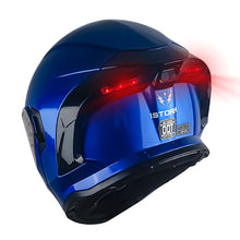 1Storm New Motorcycle Bike Modular Full Face Helmet Dual Visor Sun Shield with Rechargeable LED Tail Light: LED-X90