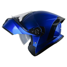 1Storm New Motorcycle Bike Modular Full Face Helmet Dual Visor Sun Shield with Rechargeable LED Tail Light: LED-X90