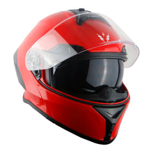 1Storm New Motorcycle Bike Modular Full Face Helmet Dual Visor Sun Shield with Rechargeable LED Tail Light: LED-X90