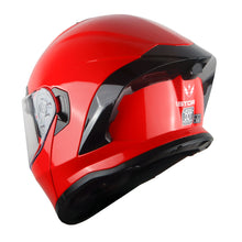 1Storm New Motorcycle Bike Modular Full Face Helmet Dual Visor Sun Shield with Rechargeable LED Tail Light: LED-X90