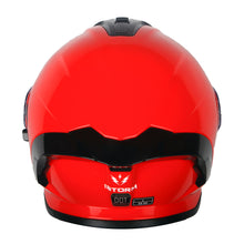 1Storm New Motorcycle Bike Modular Full Face Helmet Dual Visor Sun Shield with Rechargeable LED Tail Light: LED-X90