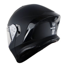 1Storm New Motorcycle Bike Modular Full Face Helmet Dual Visor Sun Shield with Rechargeable LED Tail Light: LED-X90