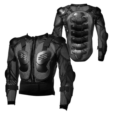 WOW Motorcycle Motocross Bike Guard Protecto Youth Kids Body Armor Black