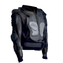 WOW Motorcycle Motocross Bike Guard Protector Youth Kids Body Armor Bundle with Youth Knee Guard Solid Black