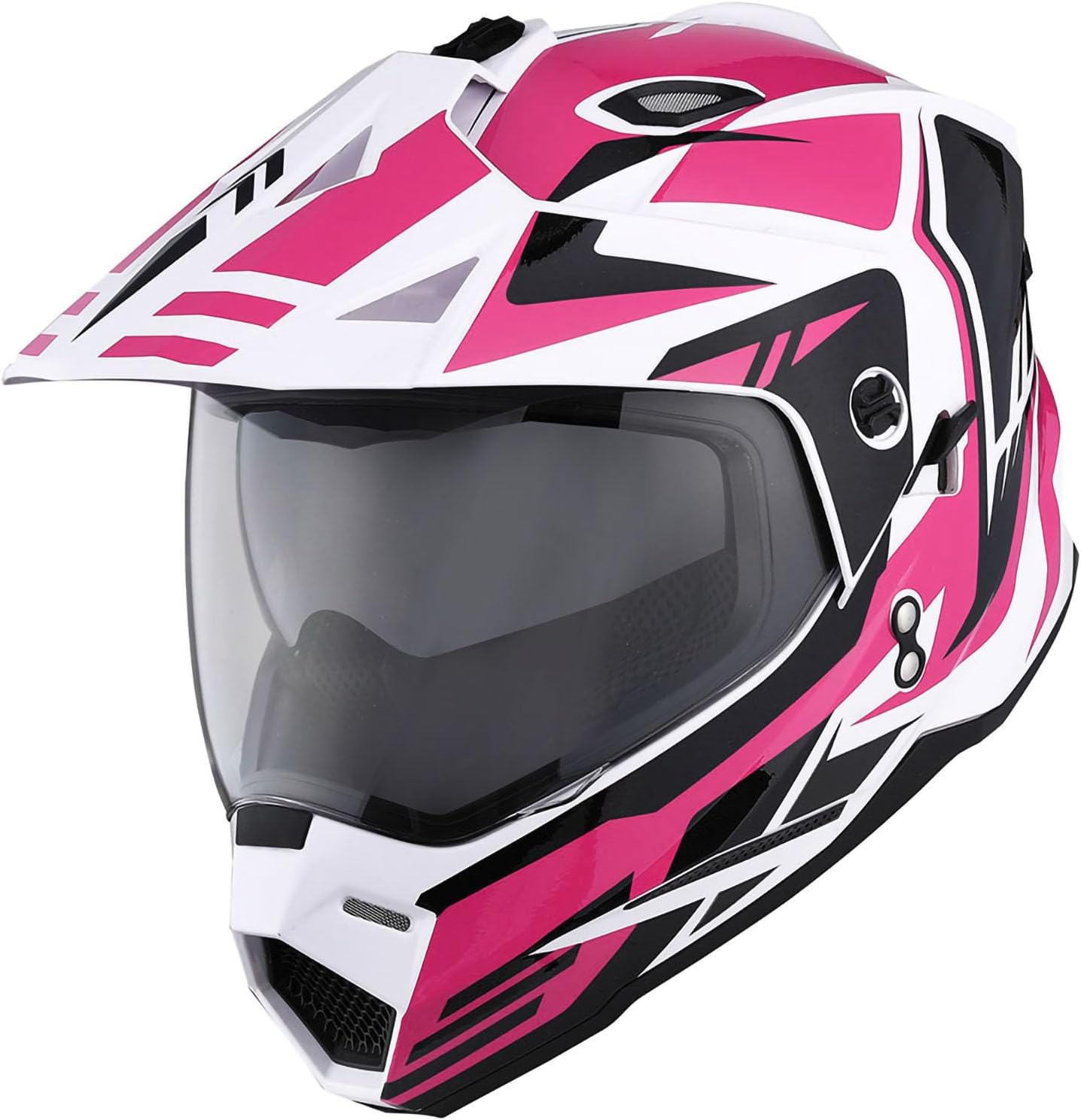1Storm Youth Kids Dual Sport Dual Visor Motorcycle Motocross Off Road Full Face Helmet: Youth_HF802 + Motorcycle Bluetooth Headset