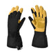 1Storm Deerskin Leather 3M Tinsulate Insulation Warm Touchscreen Winter Gloves Ski Snowboard Cycling Bike Long Sleeve Yellow Black