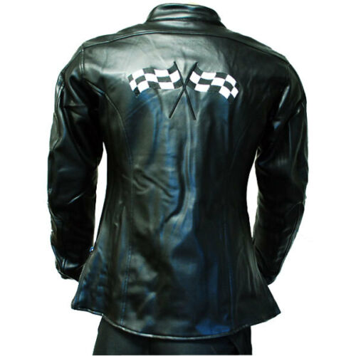 NEW MOTORCYCLE SPORT BIKE ARMOR RACING JACKET ZS2 LADY STAR BLACK