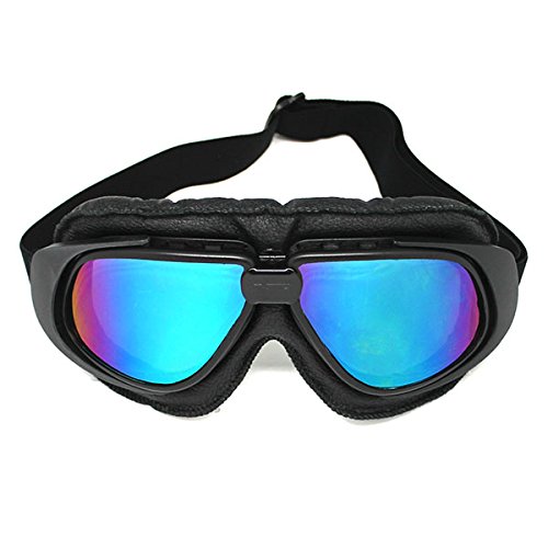 vespa goggles Motorcycle Goggles Scooter Mopeds Half Helmet Vintage Vespa Pilot Aviator Style: GK_T10