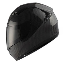 Genuine Carbon Fiber Motorcycle Street Bike Full Face Helmet Black, 3.2lb only: HG335C-Fiber