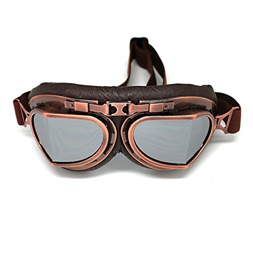 aviator pilot motorcycle helmets Motorcycle Goggles Scooter Mopeds Half Helmet Vintage Vespa Pilot Avia – 1Storm Helmet