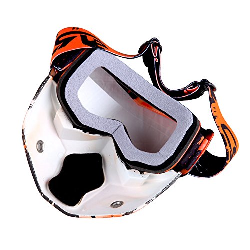 Motorcycle Goggles Mask, Detachable for Motocross Helmet Goggles use, Tactical Airsoft Goggles Mask: GK_T815-25