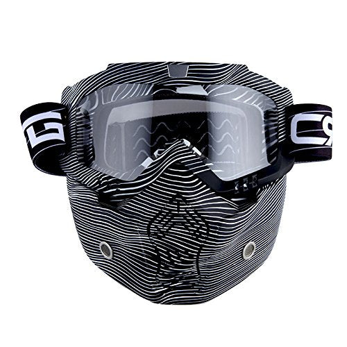 Motorcycle Goggles Mask, Detachable for Motocross Helmet Goggles use, Tactical Airsoft Goggles Mask: GK_T815-25
