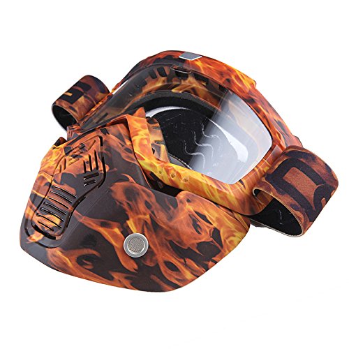Motorcycle Goggles Mask, Detachable for Motocross Helmet Goggles use, Tactical Airsoft Goggles Mask: GK_T815-25