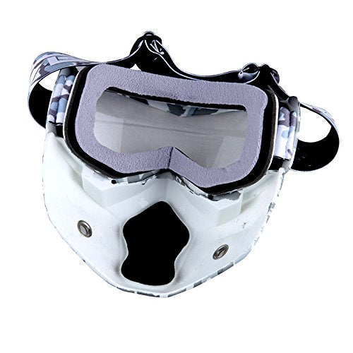 Motorcycle Goggles Mask, Detachable for Motocross Helmet Goggles use, Tactical Airsoft Goggles Mask: GK_T815-25