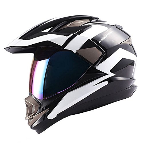 1Storm Dual Sport Helmet Motorcycle Full Face Motocross Off Road Bike: HGXP14A